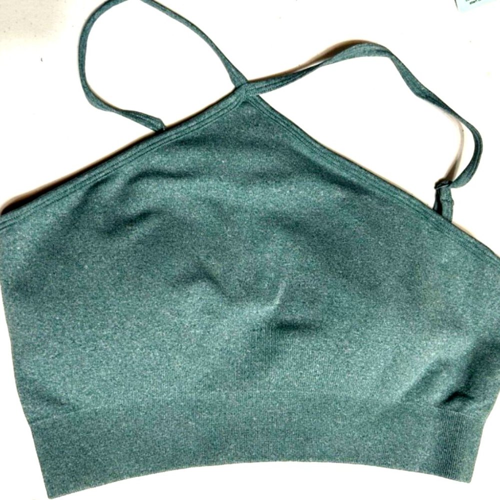Women Workout Outfit 2 PCS Fitness High Waste Yoga Suits Bra Gym Sets Si… - Picture 2 of 6